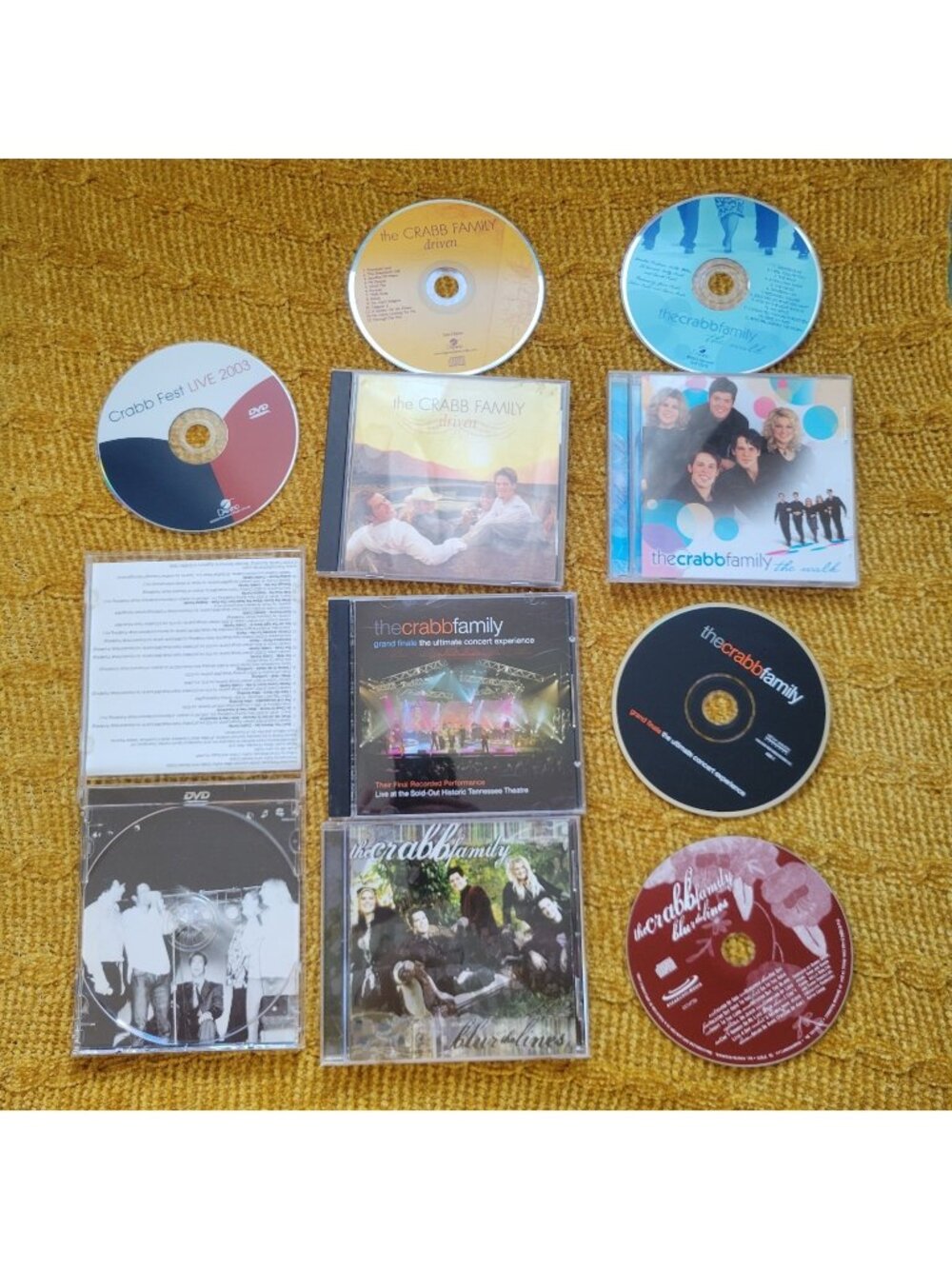 The Crabb Family CD & DVD Lot Blur The Lines The Walk Driven Grand Finale Crabb